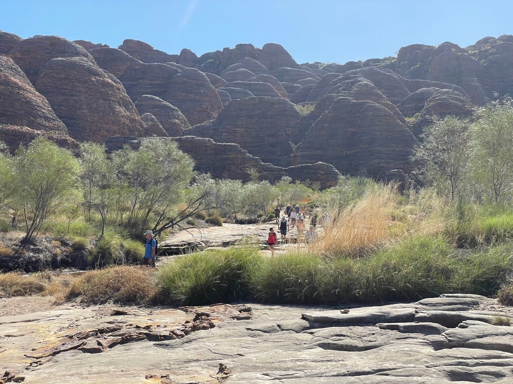 The banded beehive domes of the Bungle Bungle range